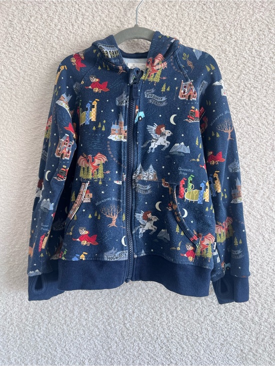 Little Sleepies Other - Play Little Sleepies x Harry Potter Evening At Hogwarts Bamboo Zip Hoodie Size 5